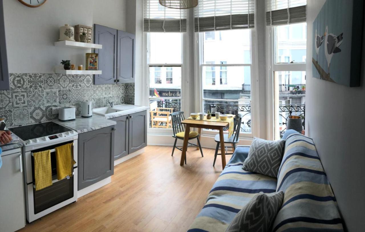 Striking Seaside One Bed Balcony Flat In Brighton Apartment Bagian luar foto